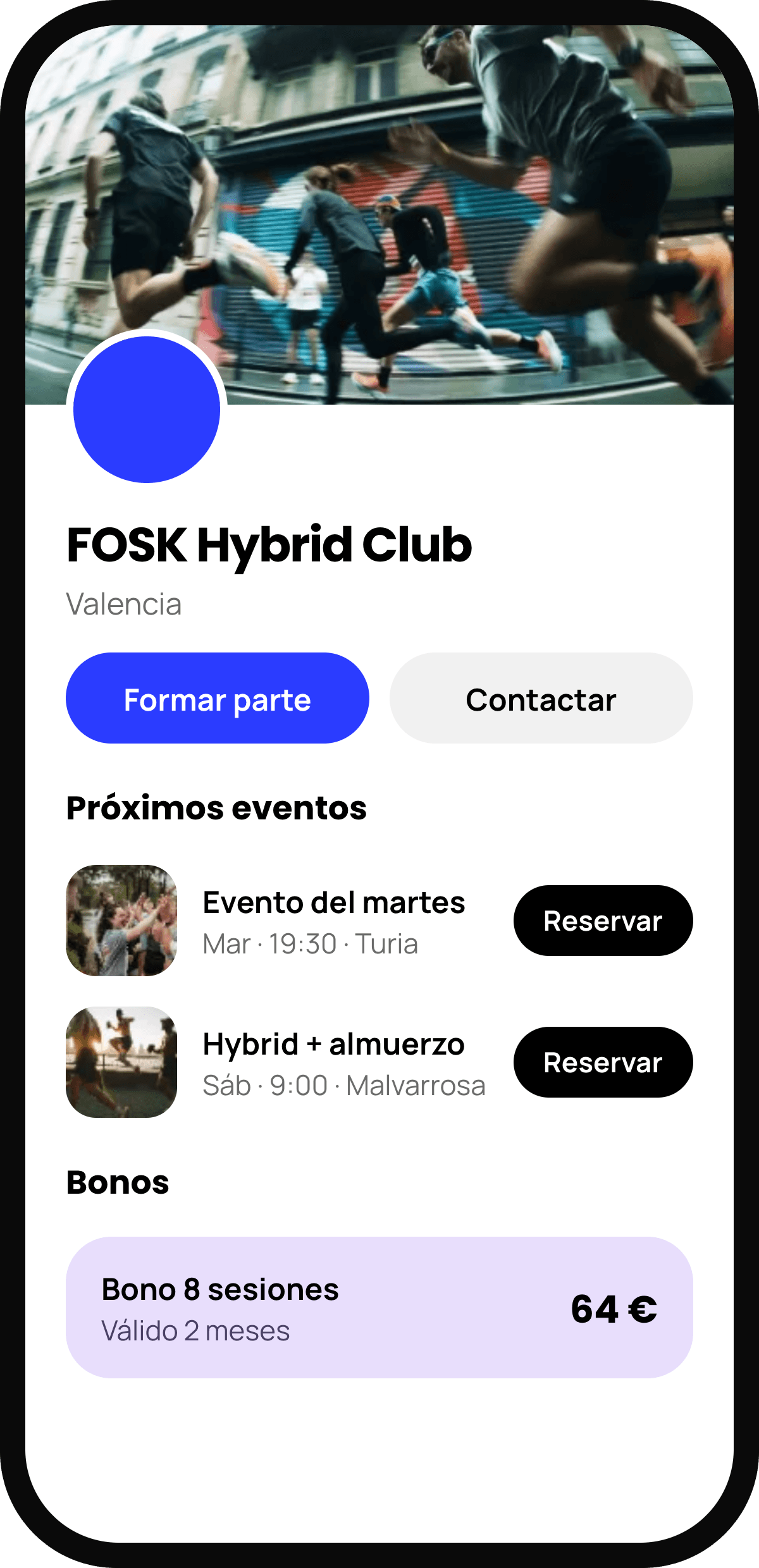 Página de FOSK Hybrid Club en Staypop