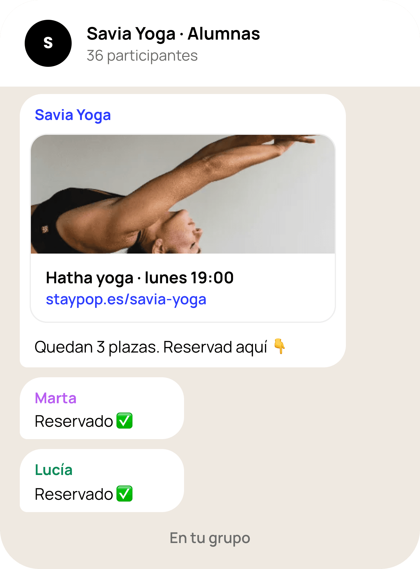 En tu grupo