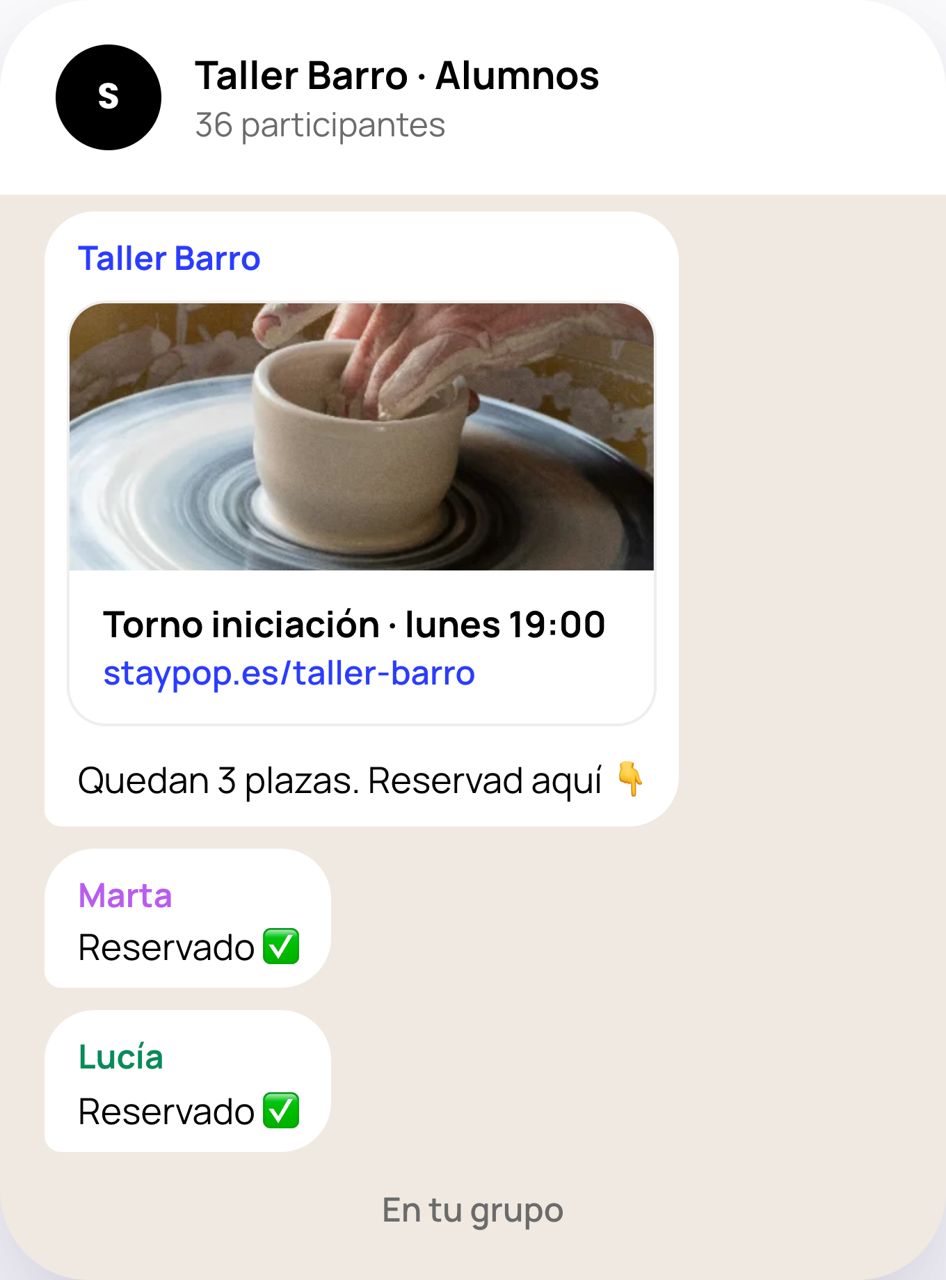 En tu grupo